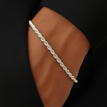 Classic Rope Bracelet in 950 Silver
